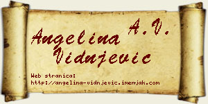 Angelina Vidnjević vizit kartica
